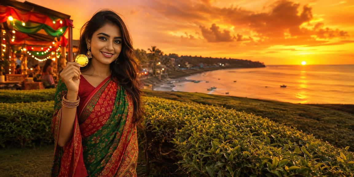 সেন্ট মার্টিনে 718 - এ জমা দেওয়ার দৃশ্য লাল-সবুজ পরিবেশে